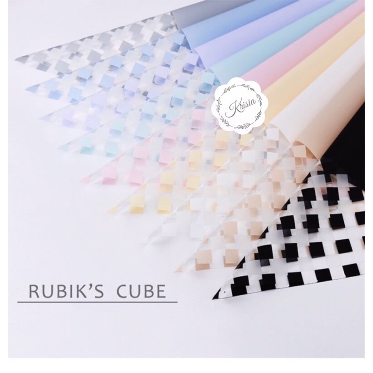 KERTAS BUNGA WRAPPING PAPER (ECER)- CHESS WINDOW CELLOPHANE