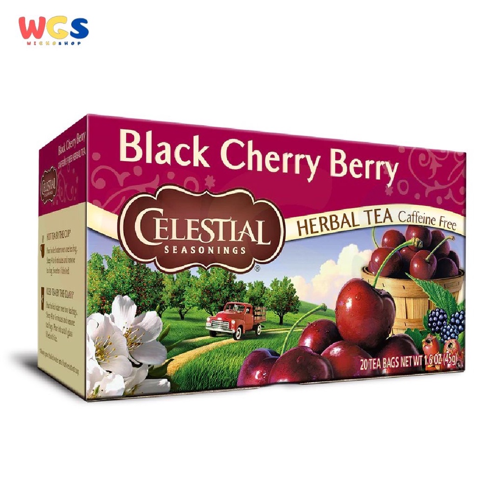 Jual Celestial Seasonings Black Cherry Berry Herbal Fruit Tea 20s x 2