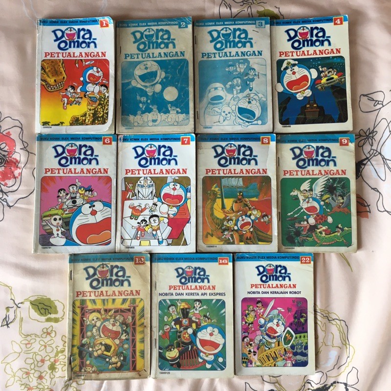 Komik ORI | Doraemon Petualangan 1-4, 6-9, 13 16 22 | Ex Rental Paket Set