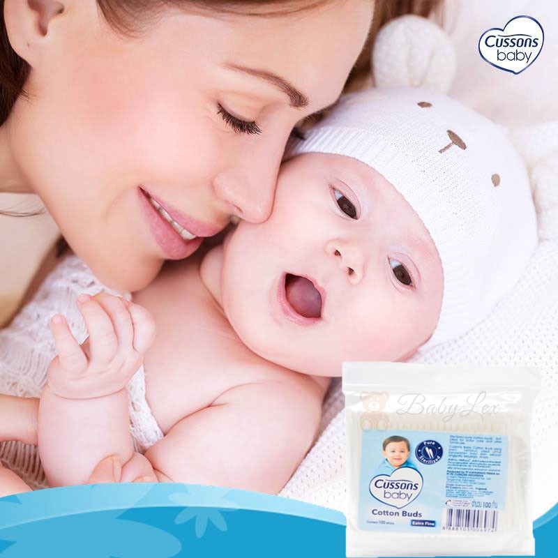 Cussons Baby Cotton Bud Extra Fine Isi 100 Sticks / Cusson Korek Kuping Bayi