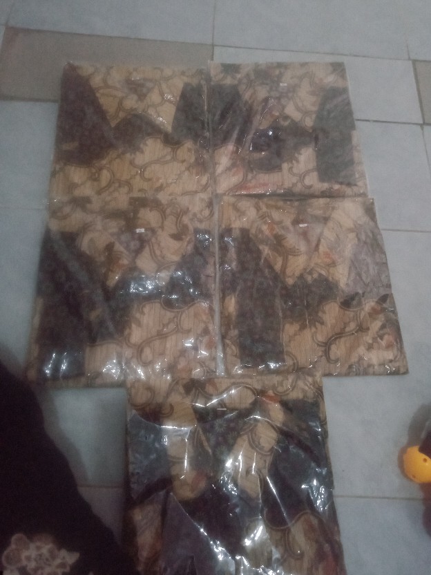 Kemeja Batik Lengan Panjang Size M L Xl Xxl Bswart Batik Hrb026 Kenongo Hem Panjang Padi