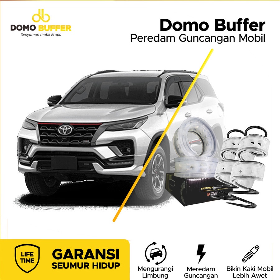 Domo Buffer Mobil Fortuner VRZ - Spring Buffer Mobil - Stabilizer Suspensi Per/Shock Mobil Toyota Fo