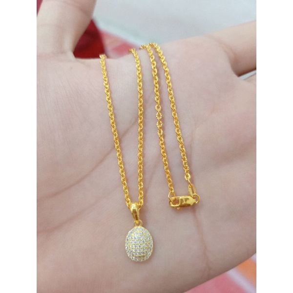 KALUNG ANAK PERAK 925 LAPIS MAS 24K