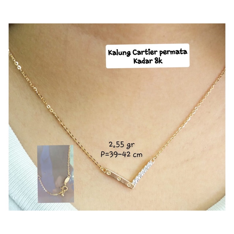 Kalung aurel fashion mata terbaru kadar 375/8k