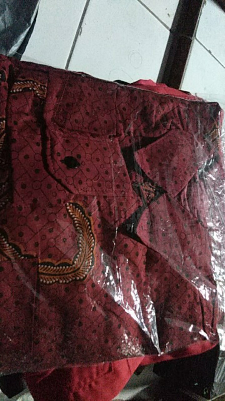 Kemeja Batik Pria Lengan Panjang Size M L Xl Xxl Bswart Batik Hrb026 Kenango Hem Panjang Padi