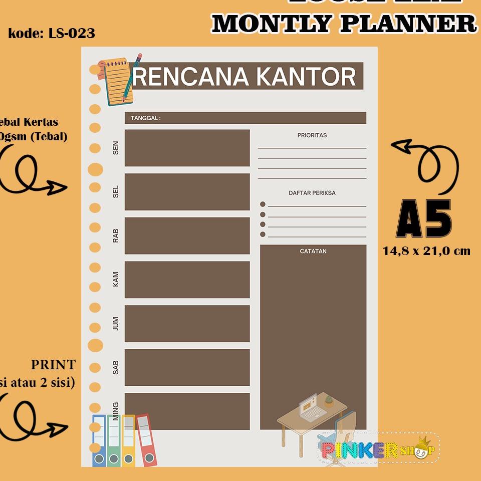

trxF0r5Q--LS-023 The power of kertas binder isi binder loose leaf karakter catatatan savings A5_15 lembar 1 sisi