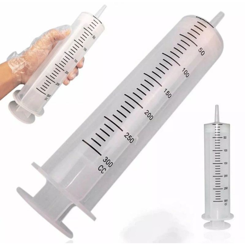 Suntikan jumbo Suntikan besar 300ml penakar hidroponik spuit Syringe selang jarum Suntikan BESAR 200 ML 300 CC - large syringe suntikan tanpa mainan tanpa jarum