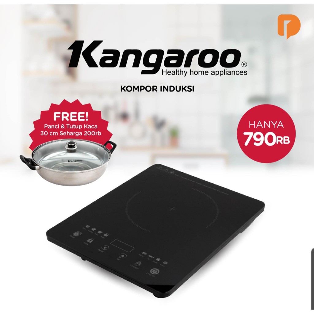 Kangaroo Kompor Induksi Free Panci