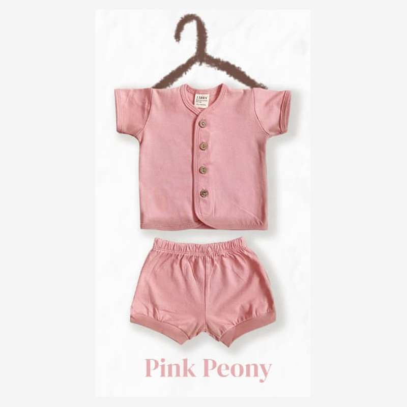 Makassar! Setelan Pendek Earth Comfy Set Libby Baby 0-6 Months