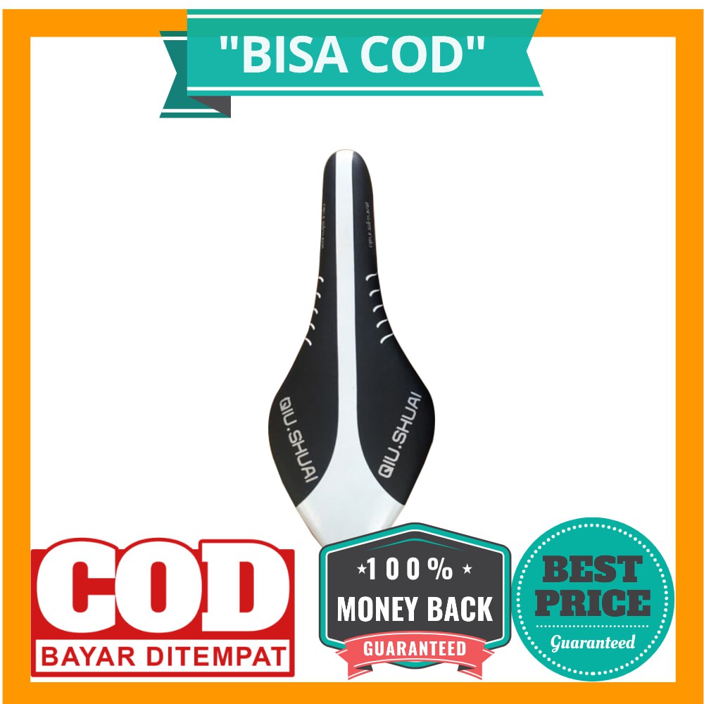 BISA COD Qiu Shuai Sadel Sepeda Sport Tipe Race - 3134 - White