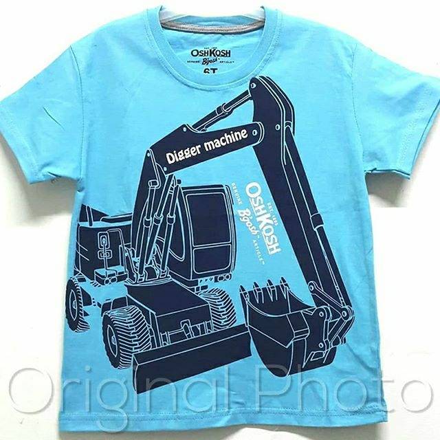 Kaos anak cowok biru keren