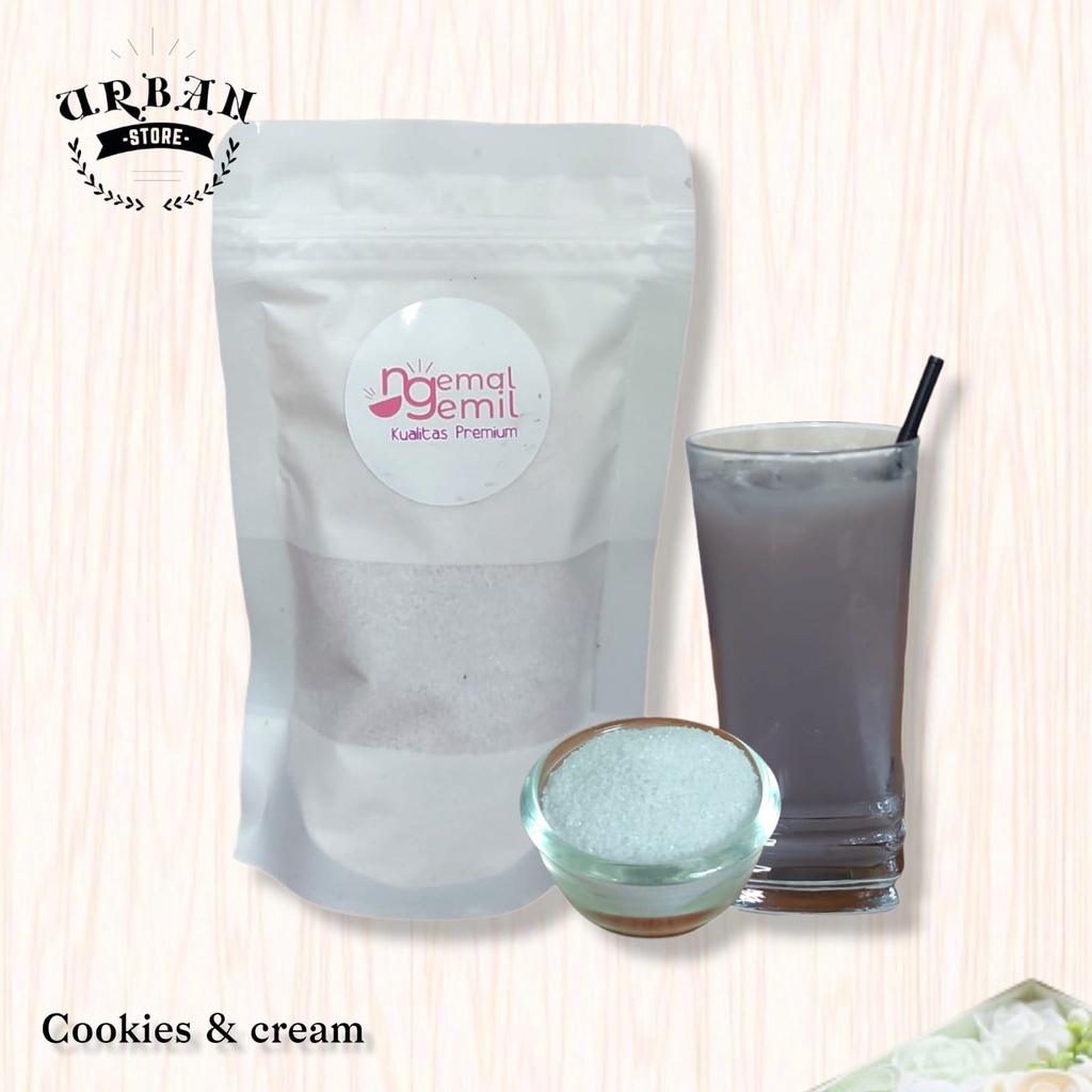 

Minuman Bubuk Rasa Cookies & Cream // Premium
