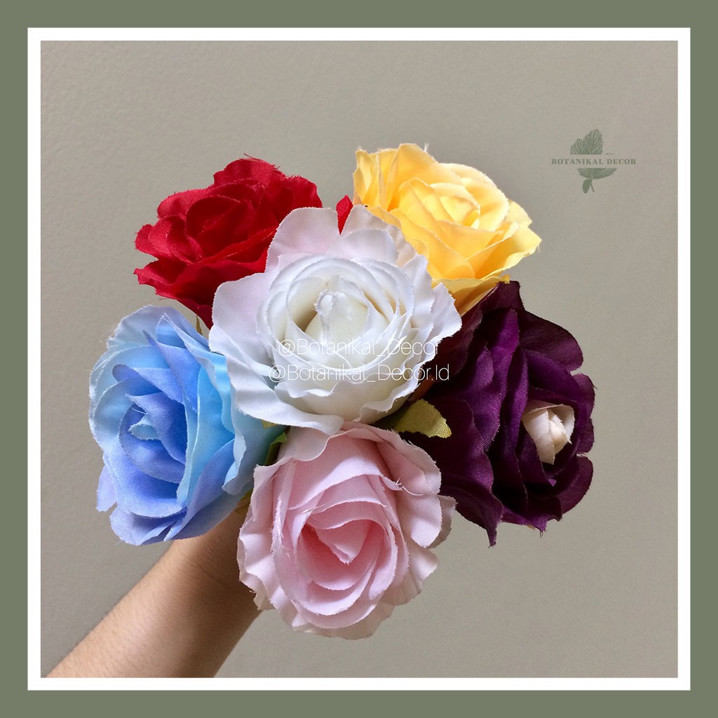 Artificial Flower Bunga  6cm Rose Mawar  1  Satu Tangkai  