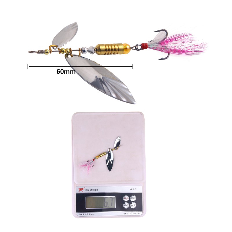 Spoon Lure Alat Pancing Murah Umpan Pancing Umpan Ikan Metal Umpan Mancing Umpan Pancing Buatan relix nusantara Kail Pancing Umpan Mancing Alat Pancing 6.7g/6cm