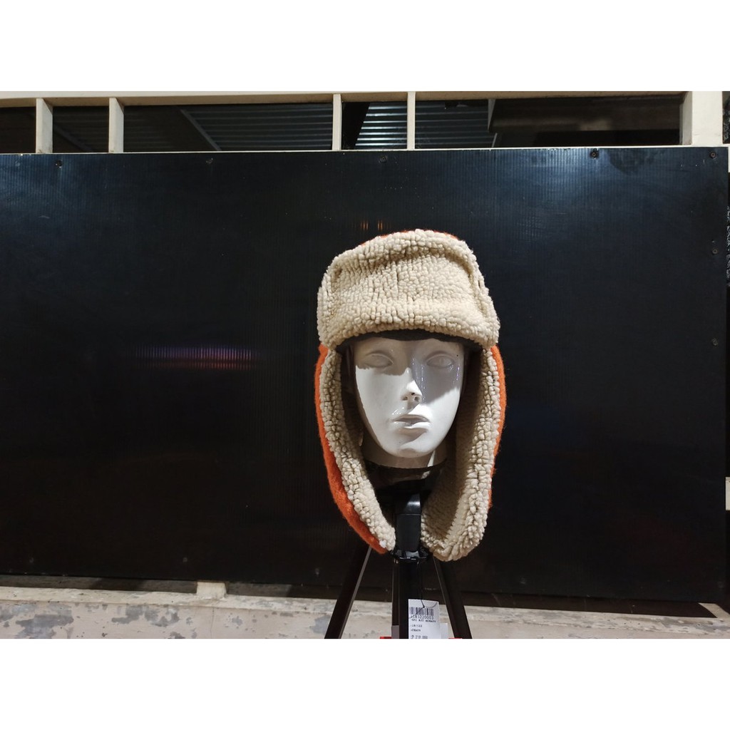 TOPI RUSIA ORANGE TOPI USHANKA TOPI OUTDOOR JAKET MUSIM DINGIN