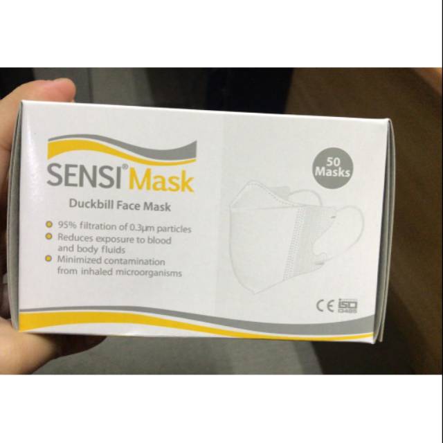 Sensi masker Duckbill 50 ps per box