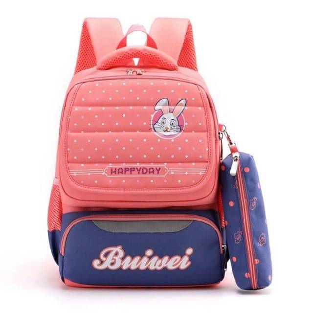 RAJA ~ Tas Anak Kelinci Polkadot Ransel Sekolah 2in1