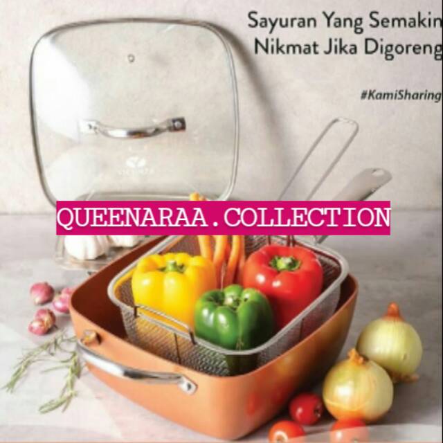 QUEEN • PANCI SERBAGUNA MULTIFUNGSI GORENG KUKUS REBUS PANGGANG BAKAR MASAK NASI WAJAN  TEFLON MURAH
