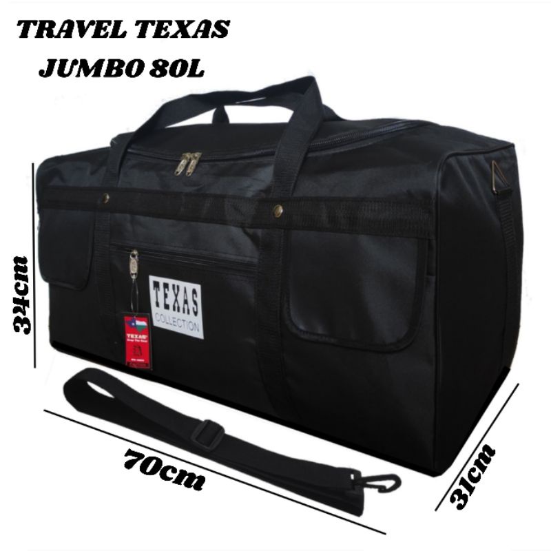 Tas pakaian travelbag jumbo texas / tiwan 80L tas baju besar BIG SIZE