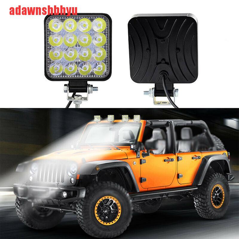Lampu Sorot 16 Led 48w Anti Kabut Untuk Mobil/Atv/Off Road
