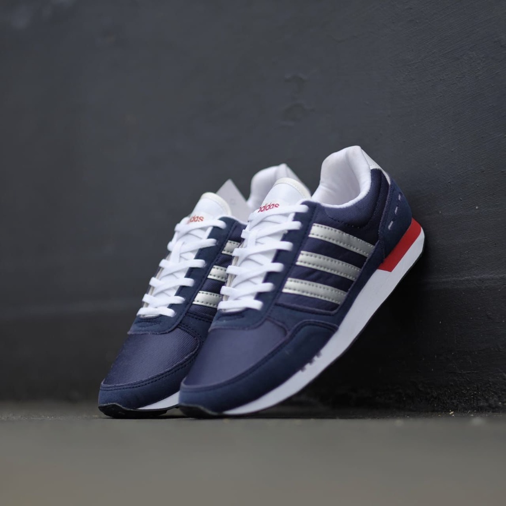 ADIDAS NEO CITY RACER NAVY SILVER