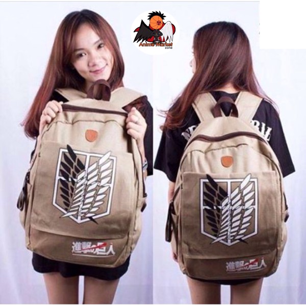 Tas SNK Attack on Titan Canvas Ransel (Anime Market)