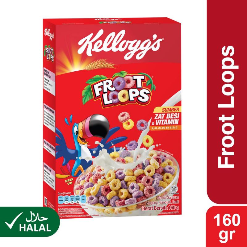

kellogg's(sereal jagung dengan rasa aneka buah)160gr