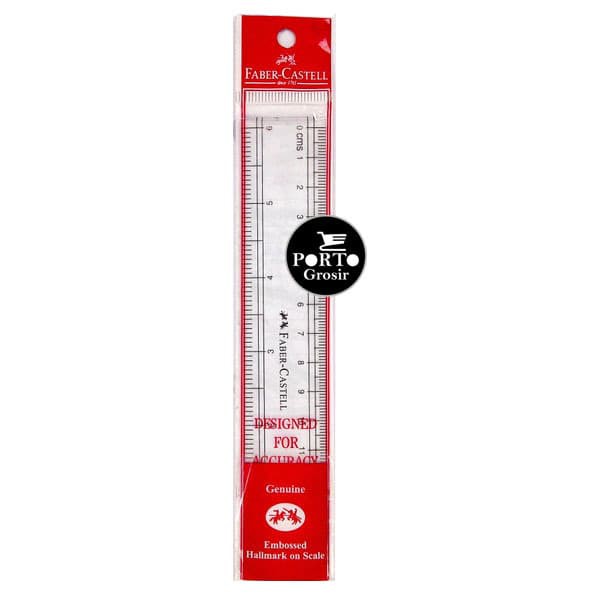 

Faber-Castell Penggaris Plastik 15cm Plastic Ruler Measure Tools Scale 15 cm