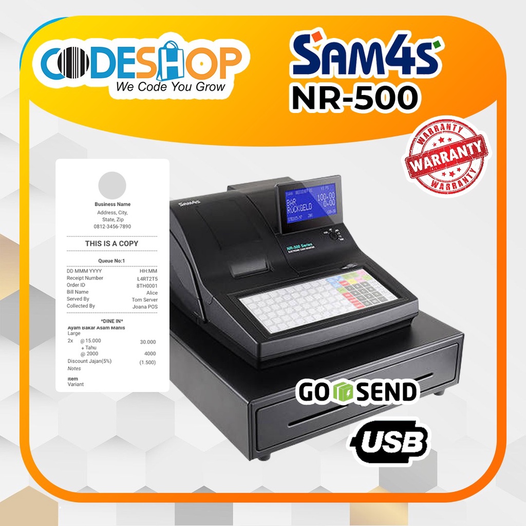 Mesin Kasir Sam4s NR 500 Cashregister