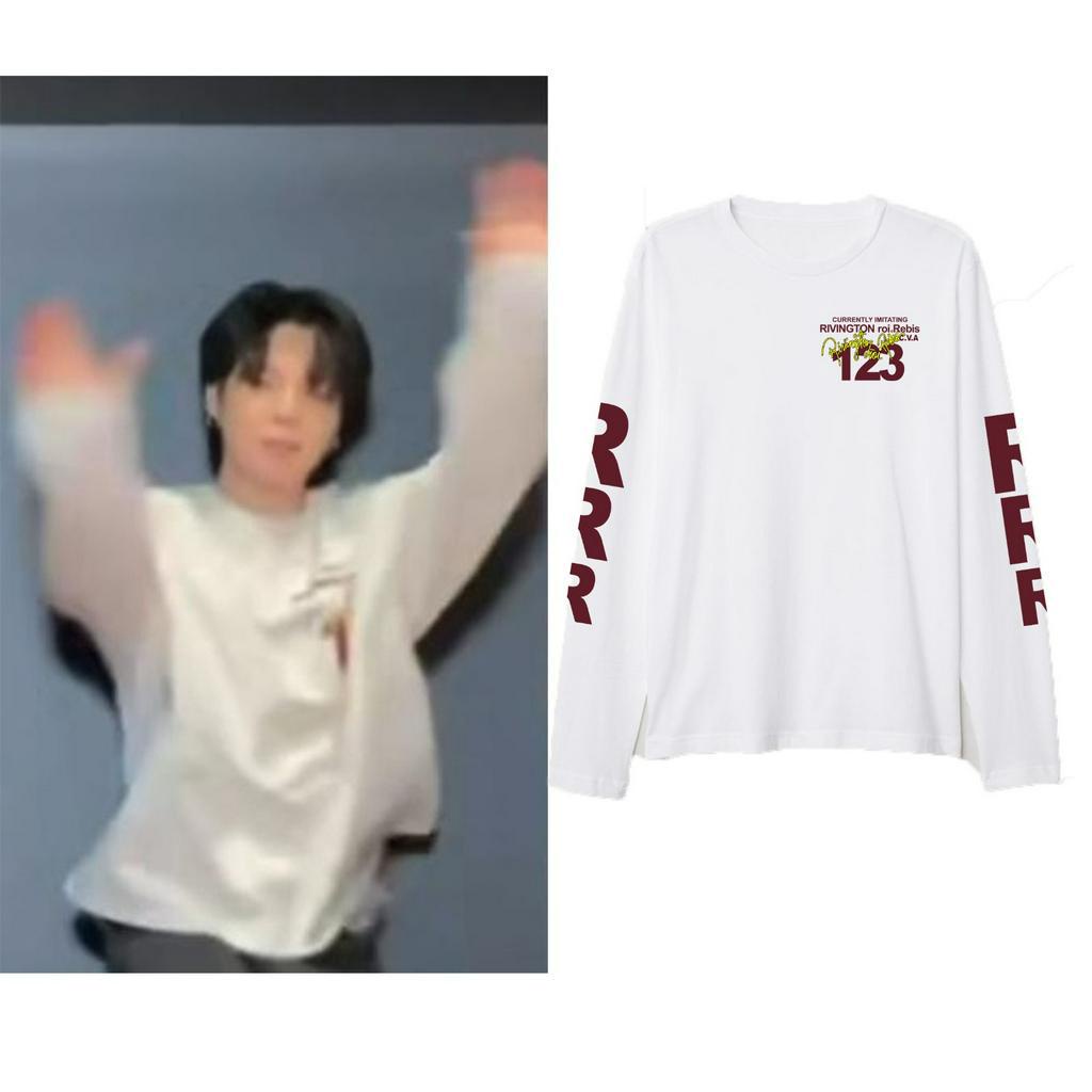 Kaos lengan panjang jimin 123 RRR