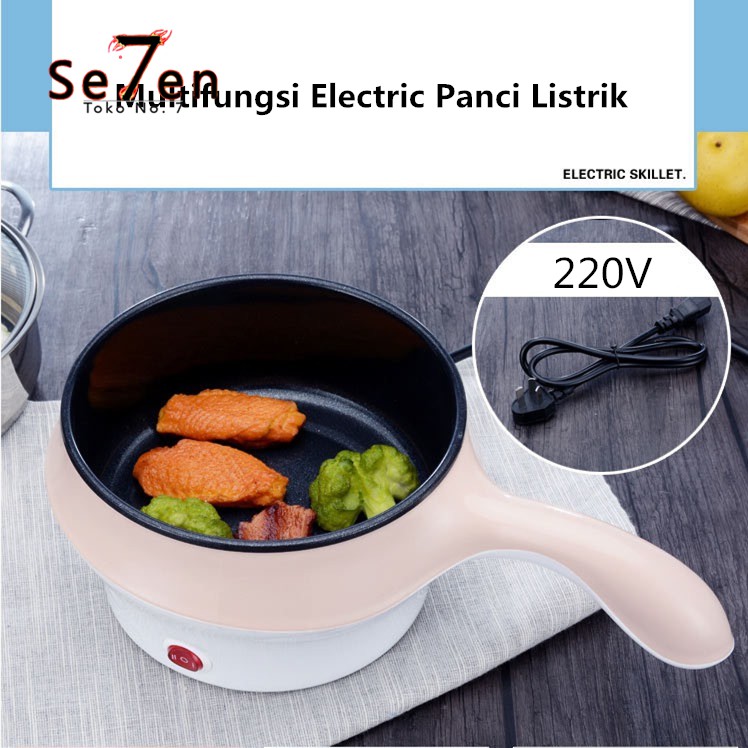 Multifunctional Electric Fry Pan Panci Listrik Panci Lapisan Keramik