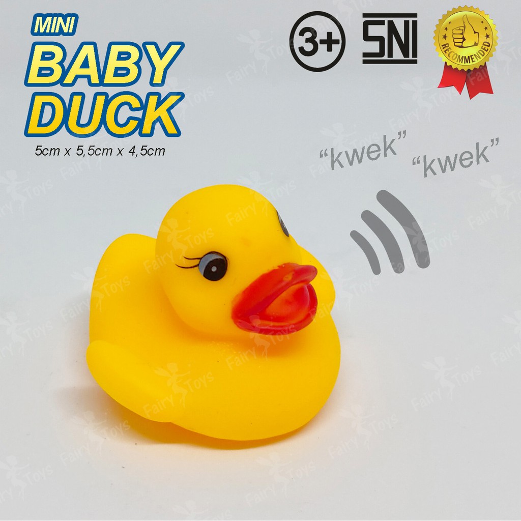 Mainan Bebek Air Bisa Bunyi  isi 6pcs - Mainan Mandi Anak