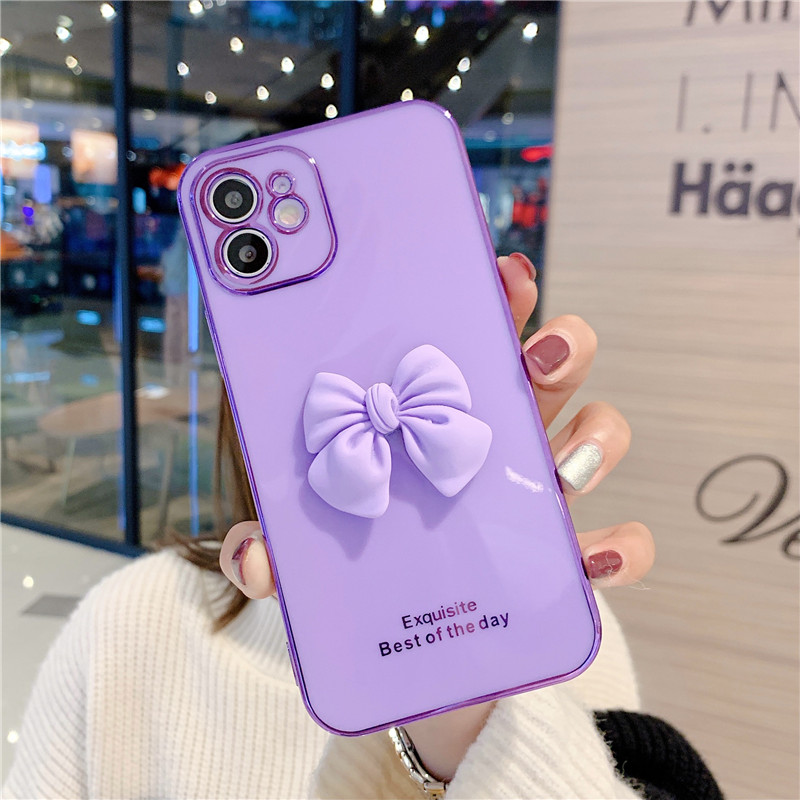 Case Oppo A16 A74 A54 A93 A15 A15s A12 A53 A31 A33 A9 A5 2020 A52 A92 A7 A5s A3s A12e A11k A83 A39 A57 F11 Pro F9 Pro F7 F5 F1s F1 Plus F3 Plus Simple Bow Soft Phone case-8