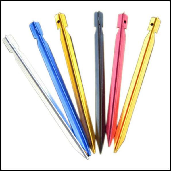 Meltalk Pasak Alumunium Tenda Camping Tent Pegs 1 Pcs Multi-Color Grab Medan