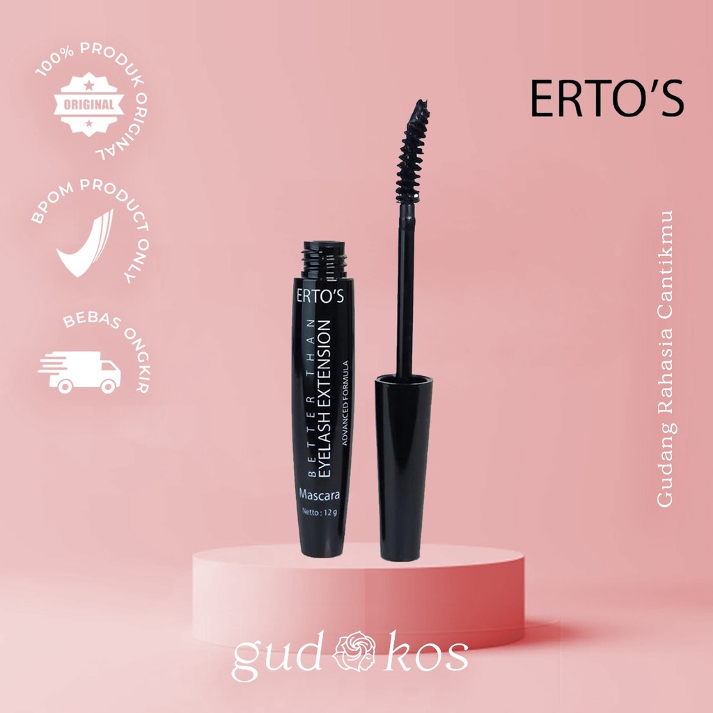 ERTOS Mascara - Better Than Eyelash Extension / Penebal Pelentik Bulu Mata