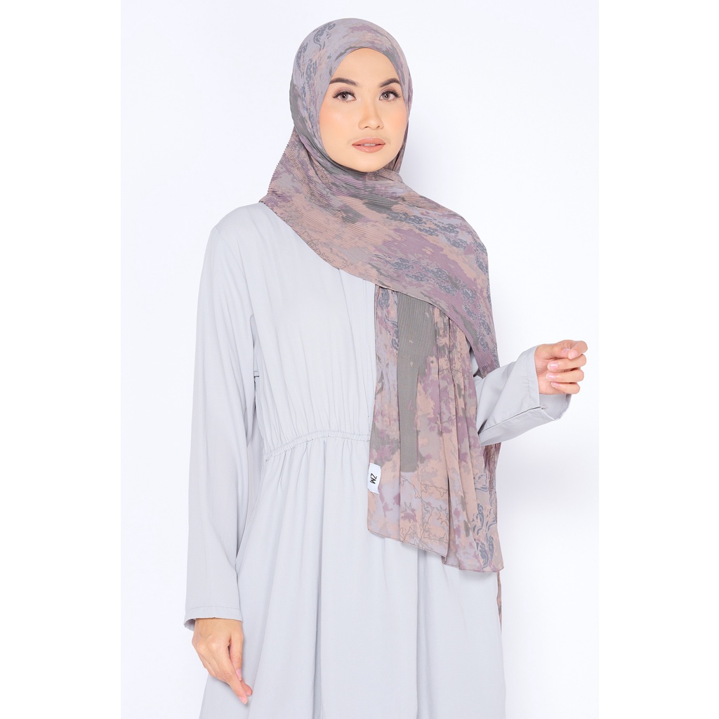 ZM Zaskia Mecca - Chasya Orchid Pashmina Plisket - Jelita Indonesia - Edisi Lamun Ombak-3