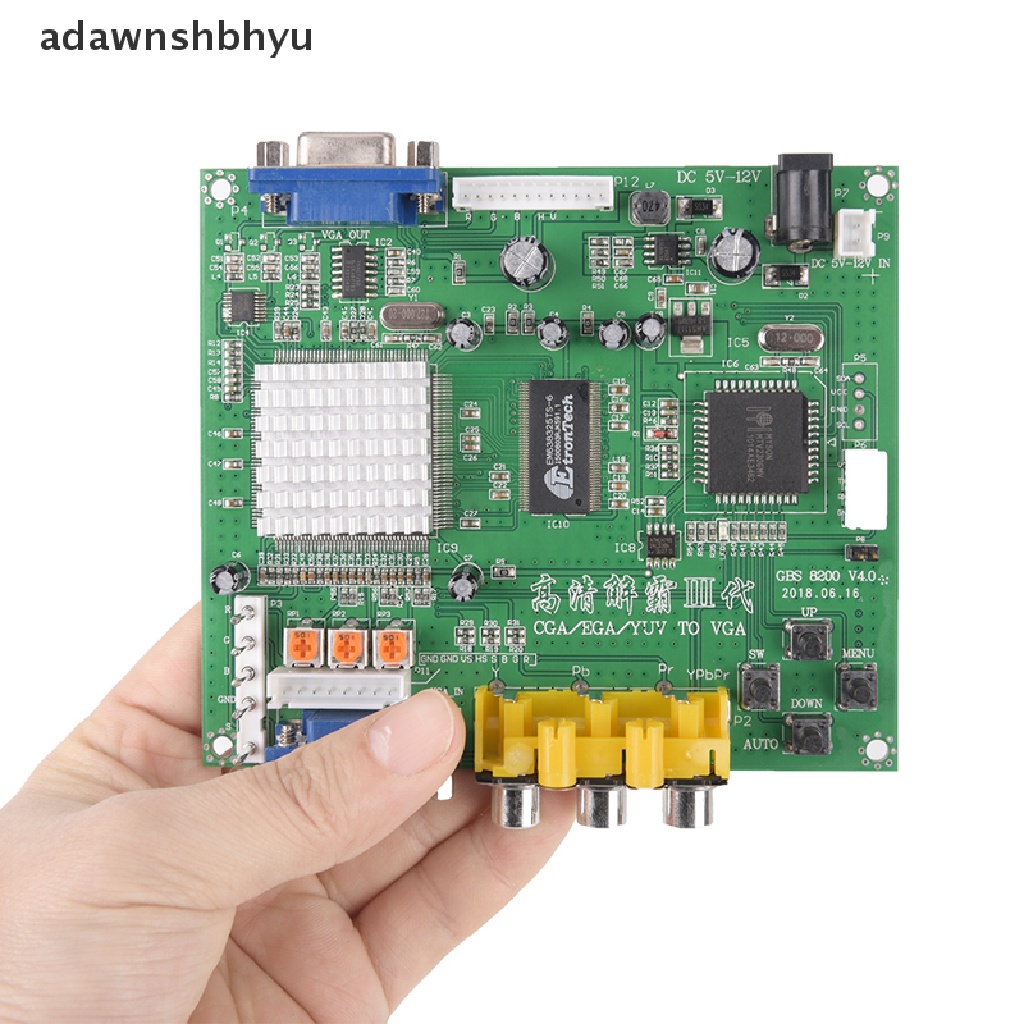 Adawnshbhyu Arcade Game RGB/CGA /EGA/YUV to VGA HD Video Converter Board HD9800/GBS8200