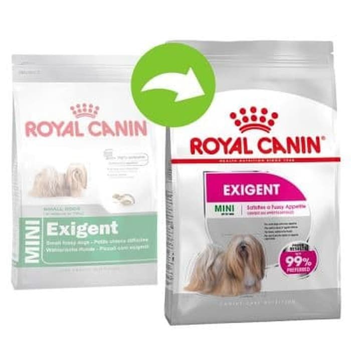 royal canin mini exigent dog makanan kering anjing dewasa pemilih 1kg