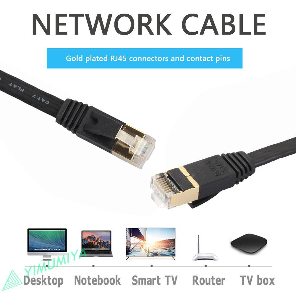 Yi 10gbps Cat7 Ethernet Cable Pc Router Rj45 Lan Network Internet Patch Cord Shopee Indonesia