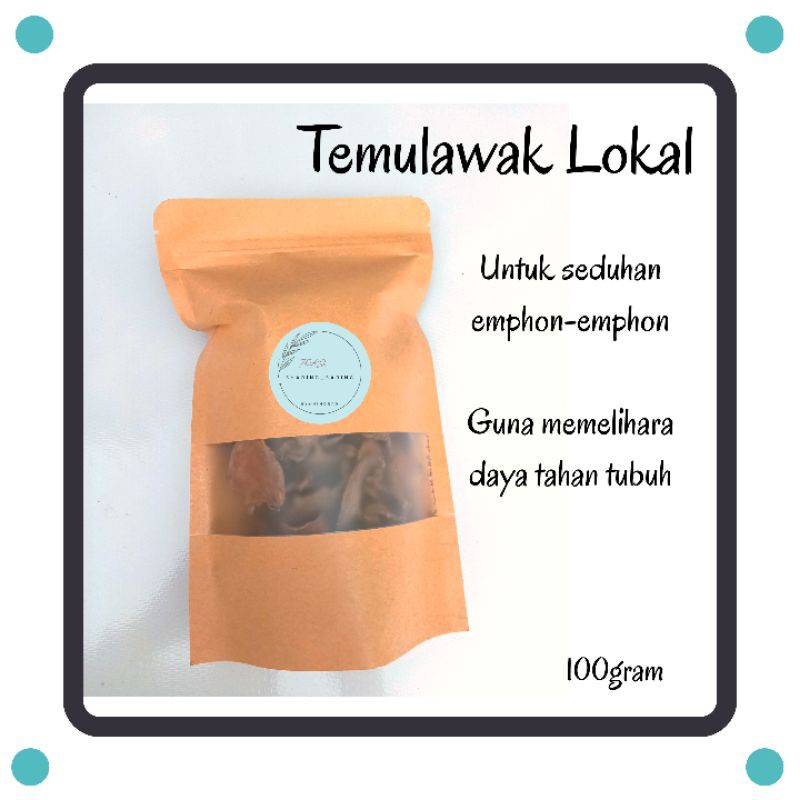 

Temu lawak (Curcuma xanthorrhiza) kering petani lokal