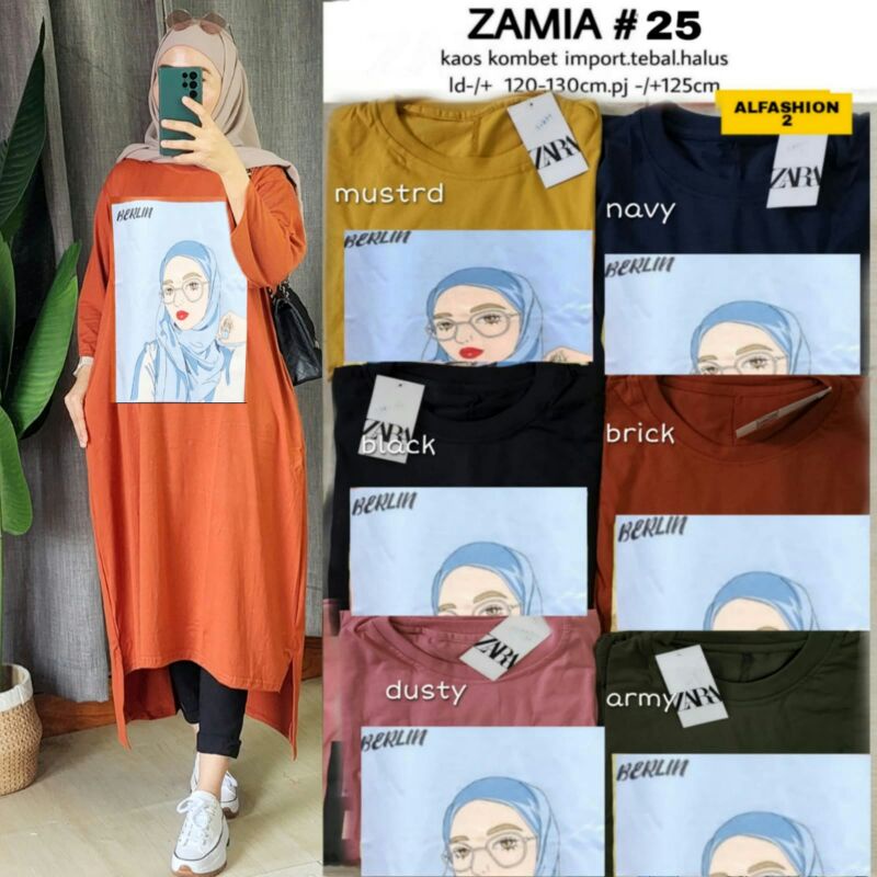 Zamia #25 Original Alfashion // Tunik Import Tebal Adem
