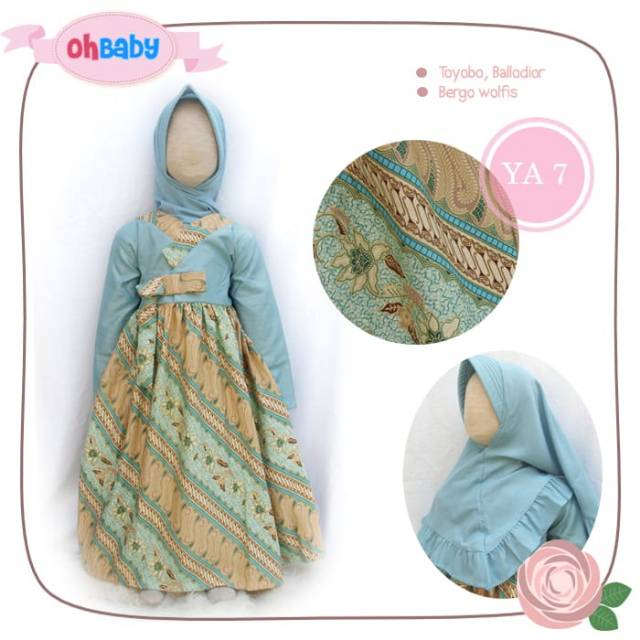 Gamis Hanbook Anak Origina OhBaby Batik