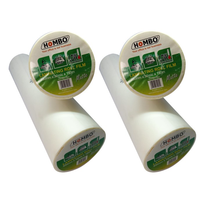 

Hombo Plastik Laminating Roll Matte 330mm x 32mic x 150m