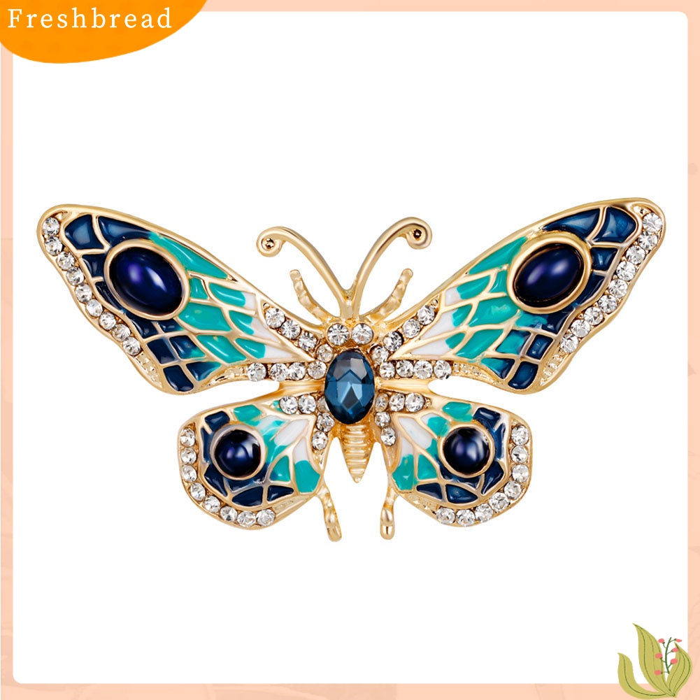 Terlaris Women's Fashion Butterfly Rhinestone Brooch Pin Breastpin Wedding Bridal Jewelry