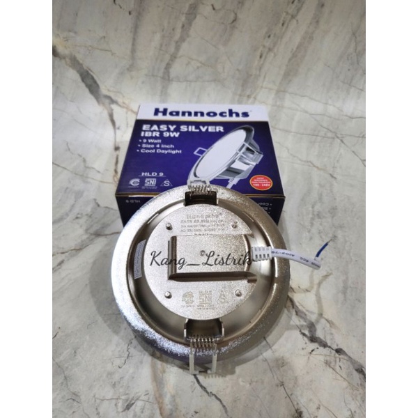 Lampu Plafon Hanochs 9W Bulat Downlight Hannochs Easy Silver 9W IBR