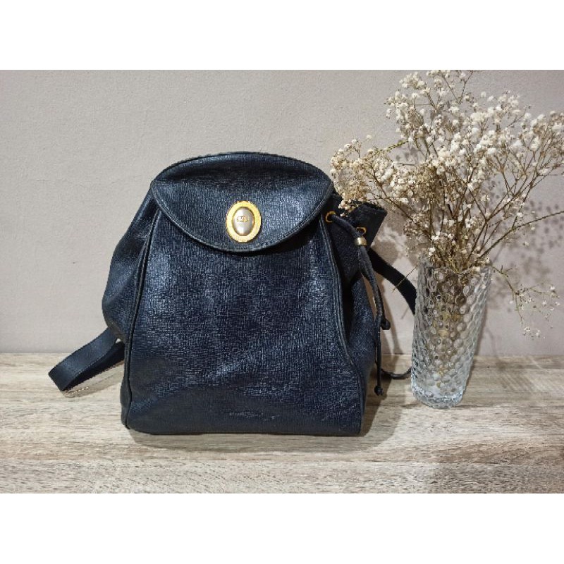 Christian Dior Vintage Backpack Bag Tas Preloved