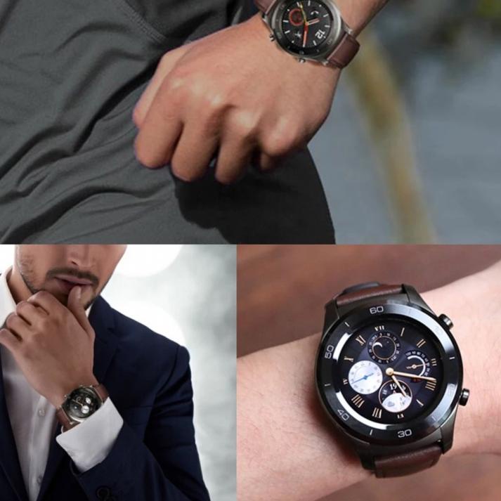 Hybrid Watch Strap Huawei Watch GT3 GT 3 46mm - Tali Jam 22mm Rubber Leather Kulit 