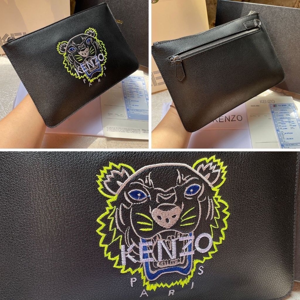 Clutch KENZ0 ORIGINAL / Tas Tangan Kulit Handbag Leather