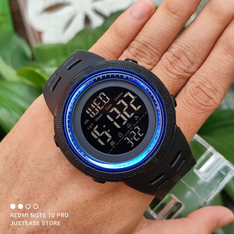 [Bisa COD] Jam Tangan SKMEI 1251 Full Black Original Anti Air