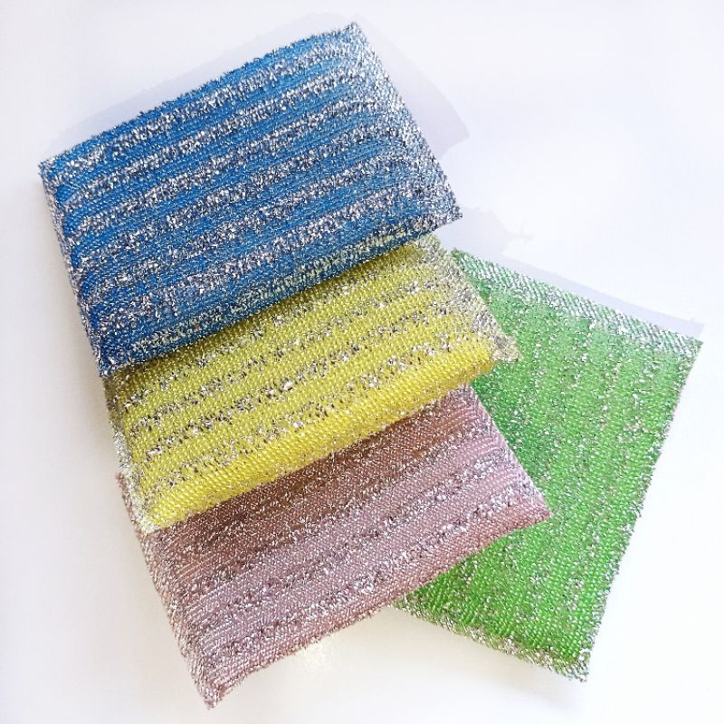 Sabut Spon Busa Kawat Cuci Piring Ajaib M2000 Scrub Pad Warna-Warni